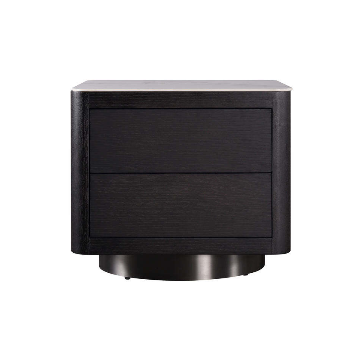 Onyx Grain Marble-Top Nightstand
